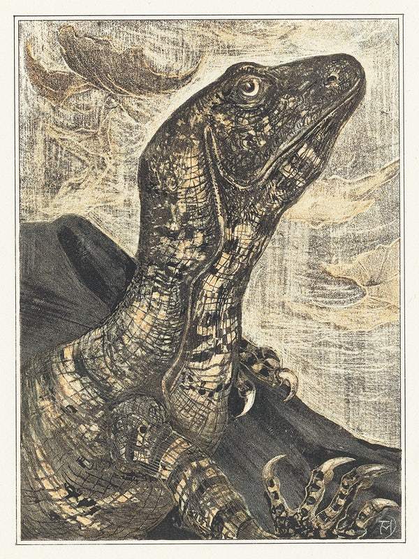 Leguaan (1878–1906) print in high resolution by Theo van Hoytema