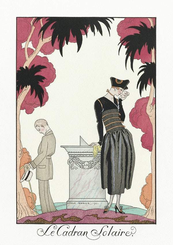 Le Cadran Solaire (1922) fashion illustration by George Barbier