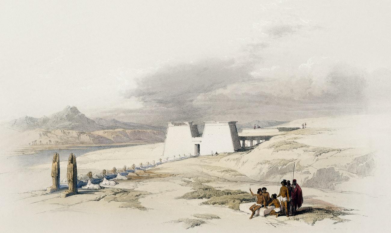 Temple of Wady Sabua Nubia by David Roberts (1796-1864)