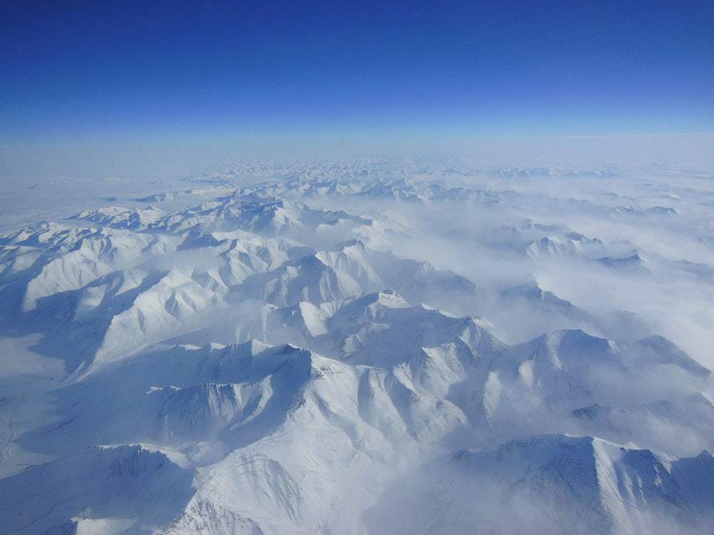 Alaskan mountains from Space by NASA