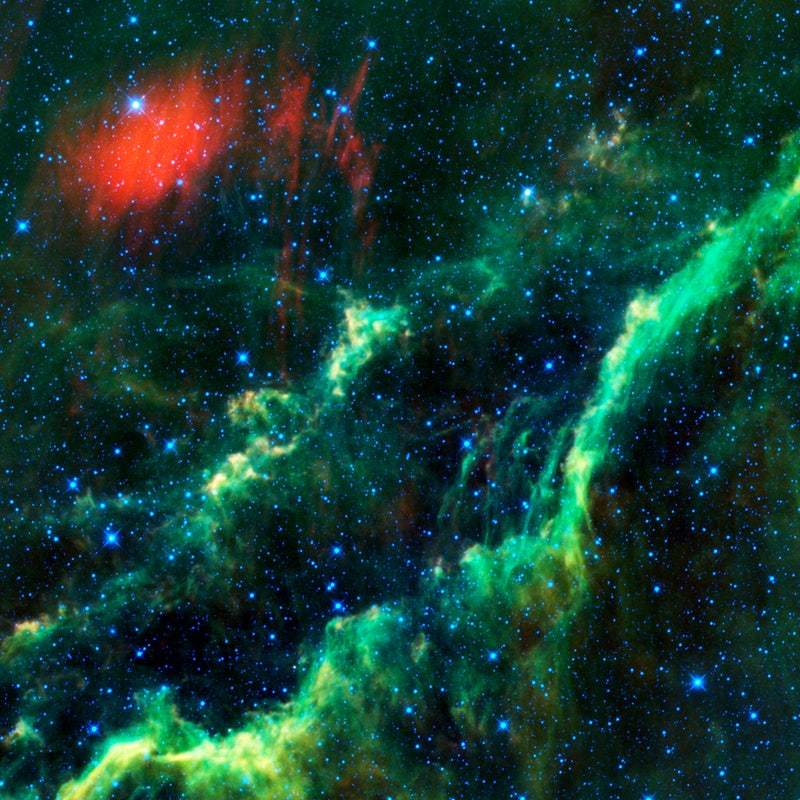 Green Nebula Clouds by NASA