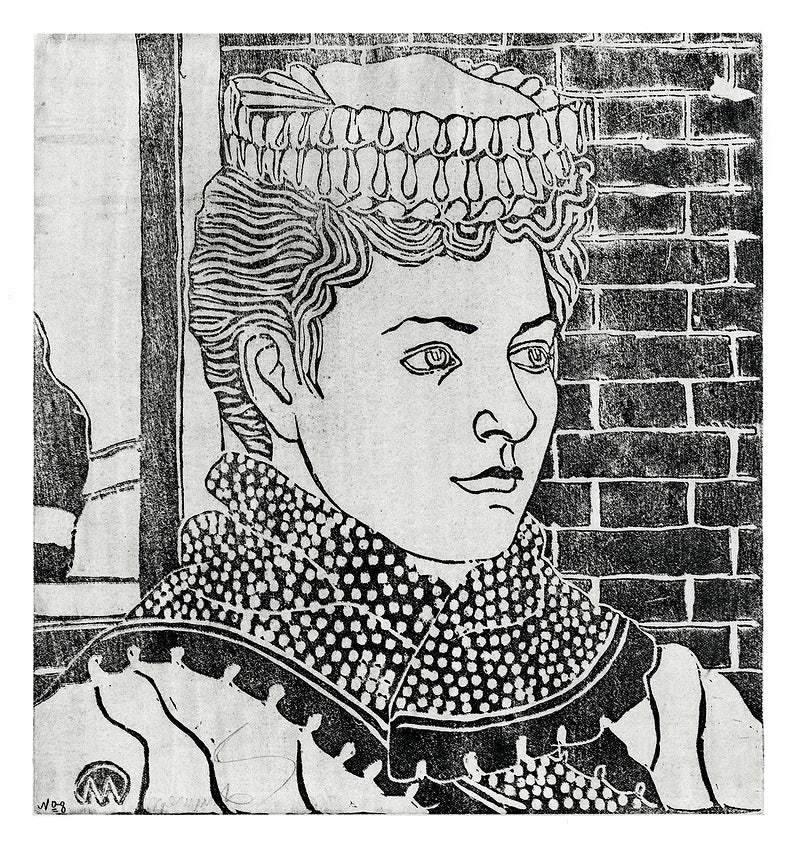 Woman with a domestic hat by Samuel Jessurun de Mesquita