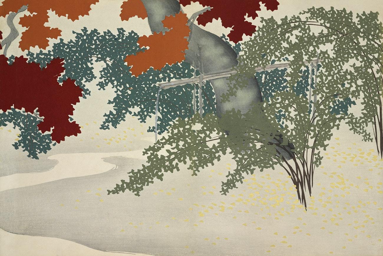 Flowers of a Hundred Generations by Kamisaka Sekka