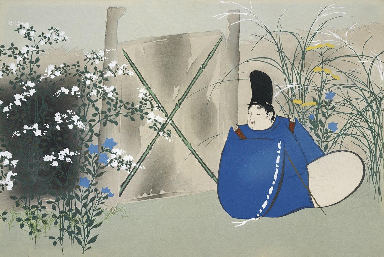 Garden from Momoyogusa by Kamisaka Sekka