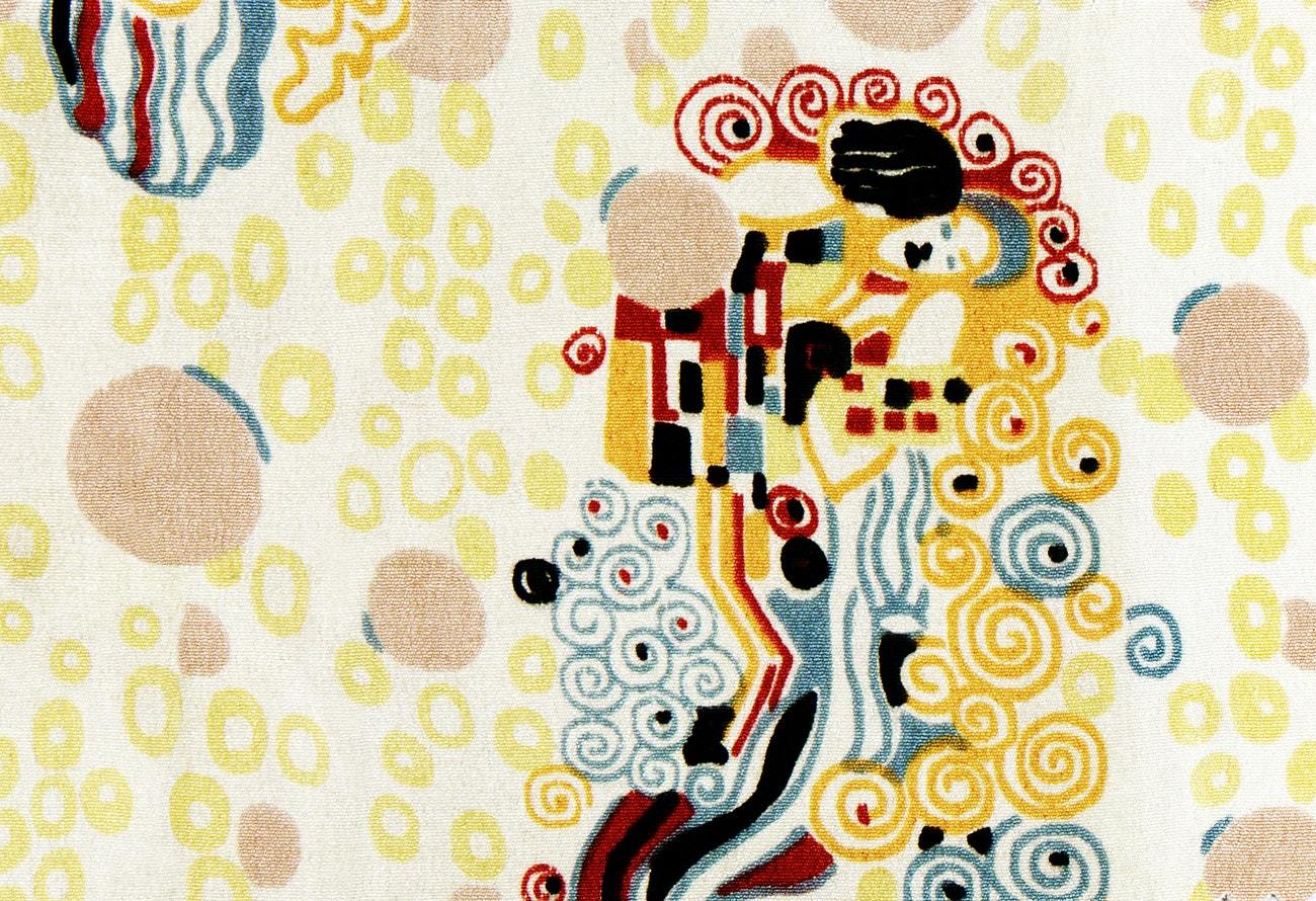 Textile sample (ca. 1920) by Gustav Klimt.
