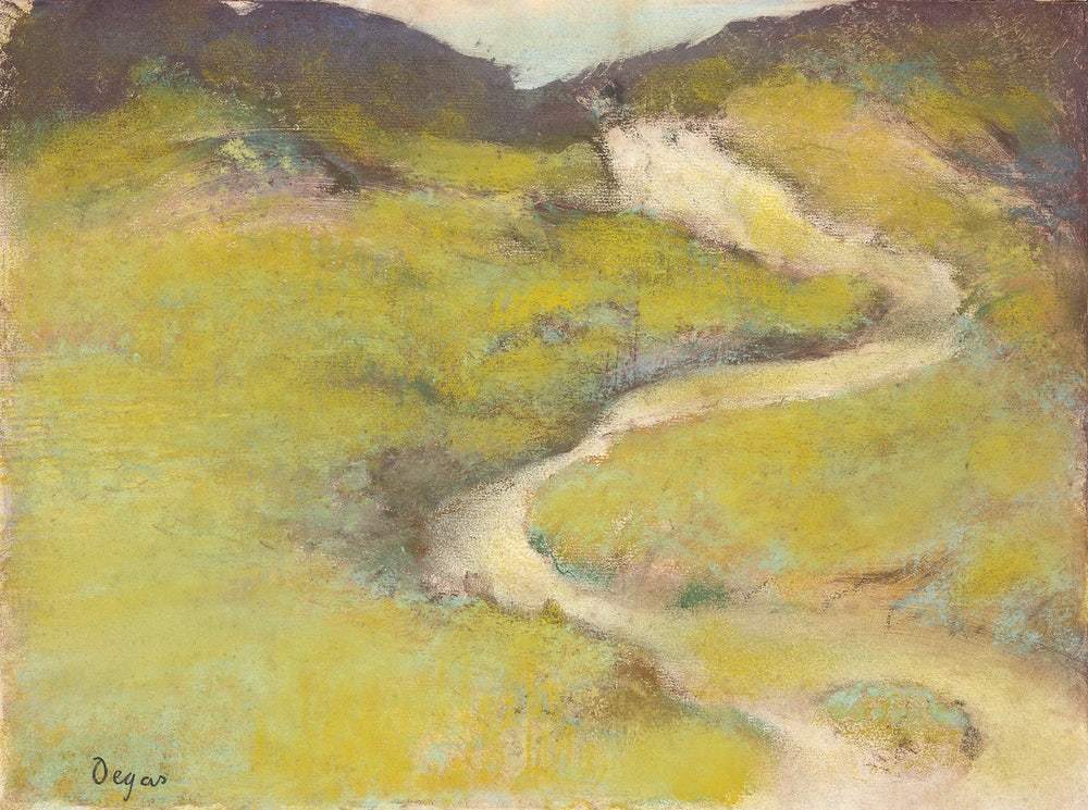 Pathway in a Field (1890) by Edgar Degas