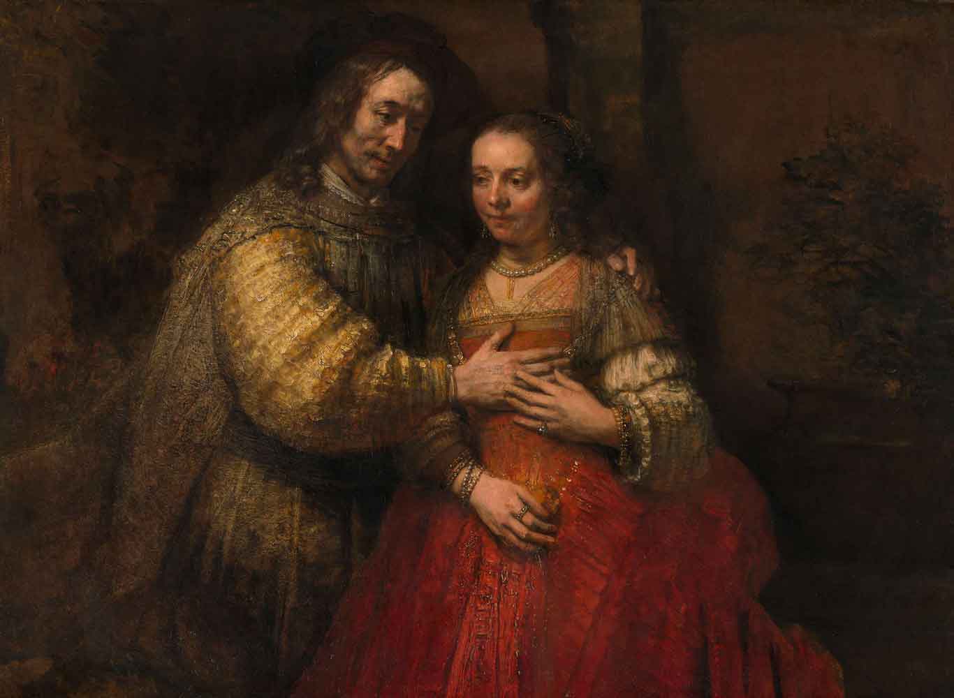 The Jewish Bride by Rembrandt van Rijn 1662