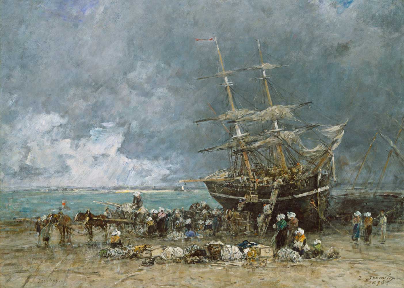 Return of the Terre-Neuvier by Eugène Boudin 1875