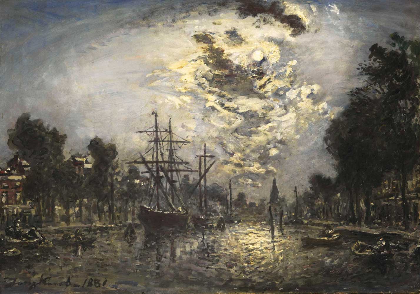 Landscape by Johan Barthold Jongkind 1881
