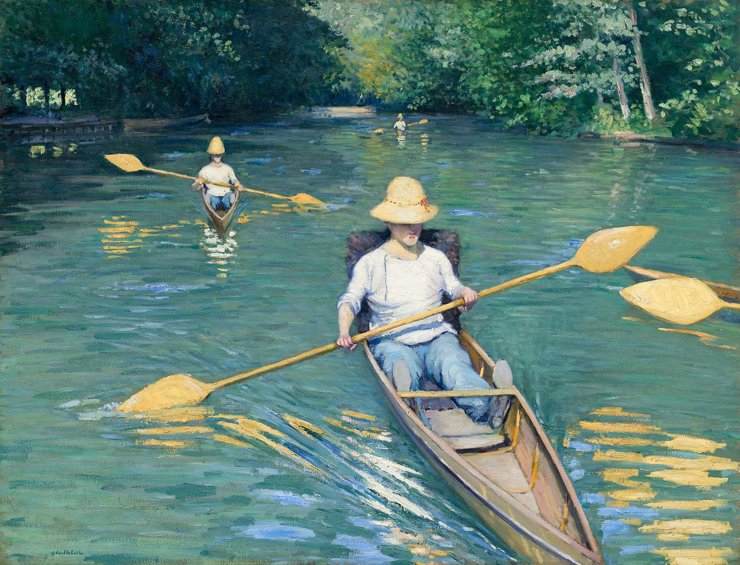 Skiffs - Gustave Caillebotte - 1877
