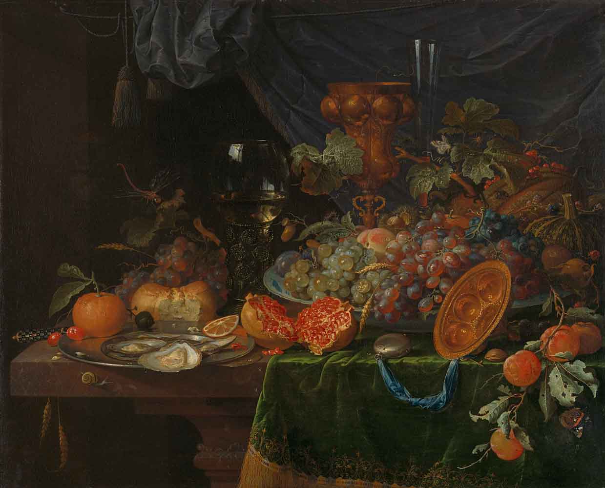 Fruit and Oysters by Camille Pissarro 1872