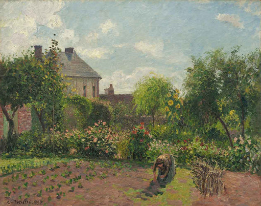 The Artist's Garden at Eragny by Camille Pissarro 1898