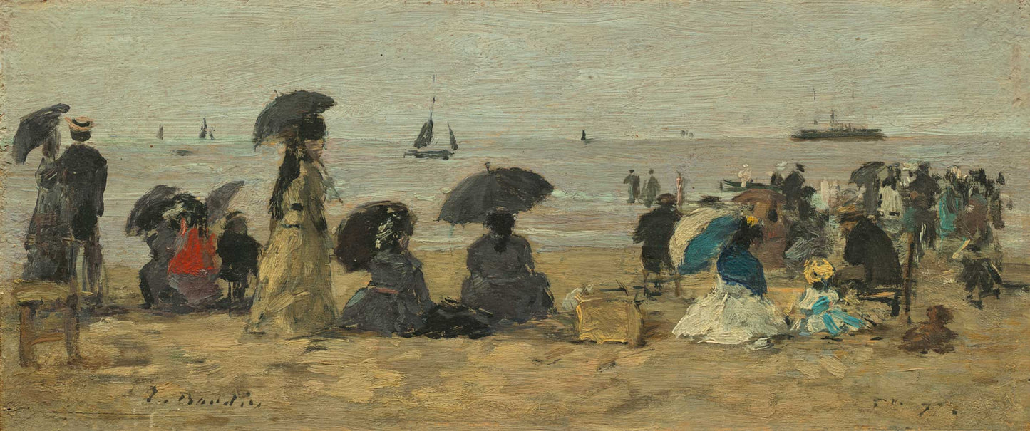 The Beach by Eugène Boudin 1877