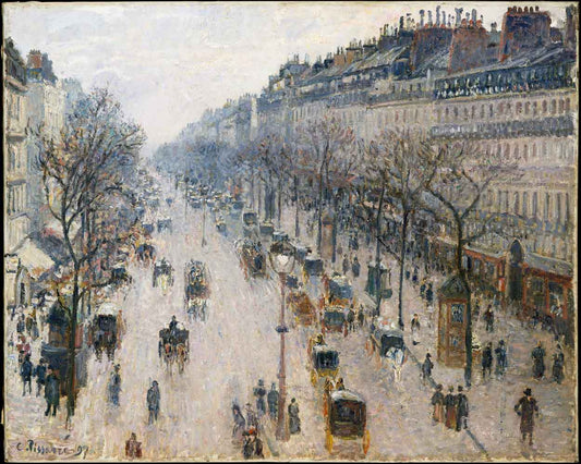 The Boulevard Montmartre by Camille Pissarro 1897