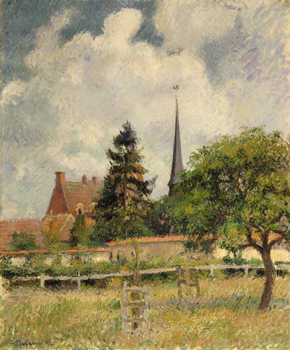 The Church at Eragny by Camille Pissarro 1884