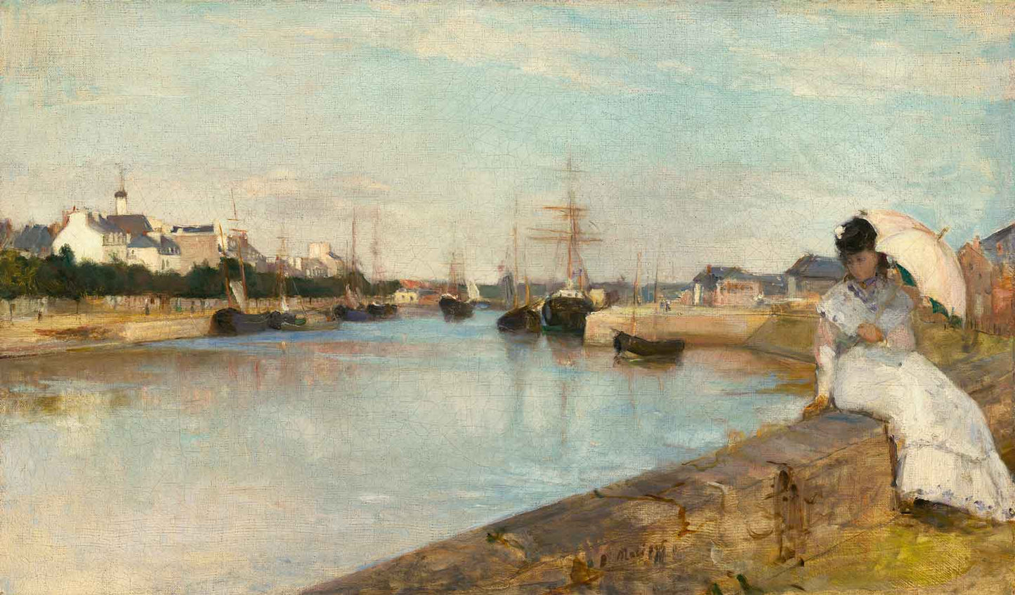 The Harbor at Lorient by Berthe Morisot 1869