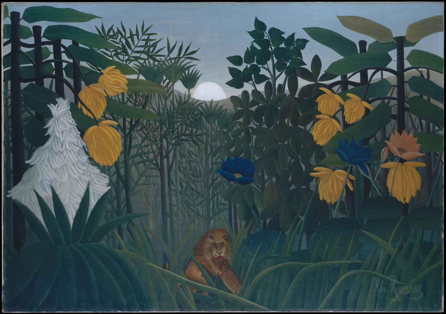 The Repast of the Lion by Henri Rousseau 1907