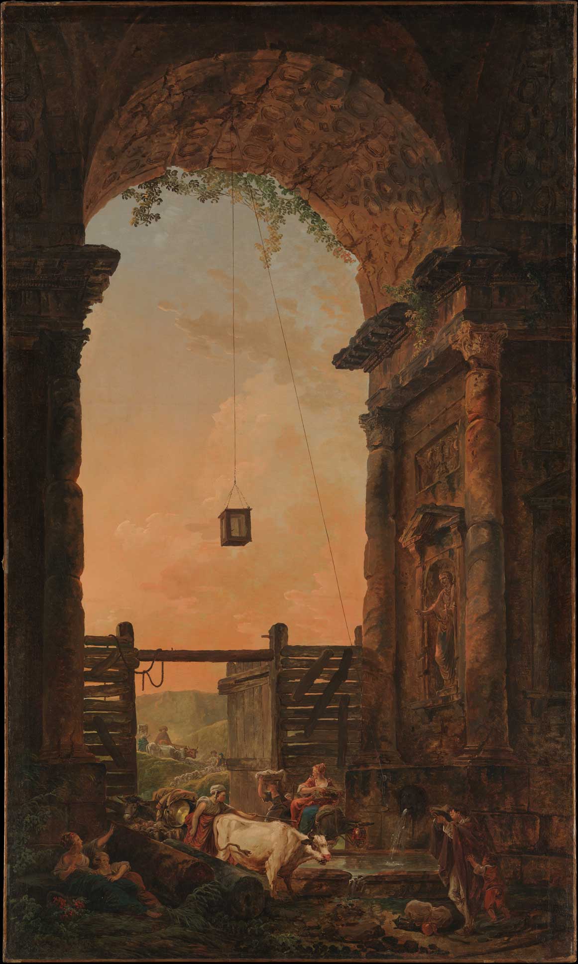 The Return of the Cattle by Hubert Robert 1775