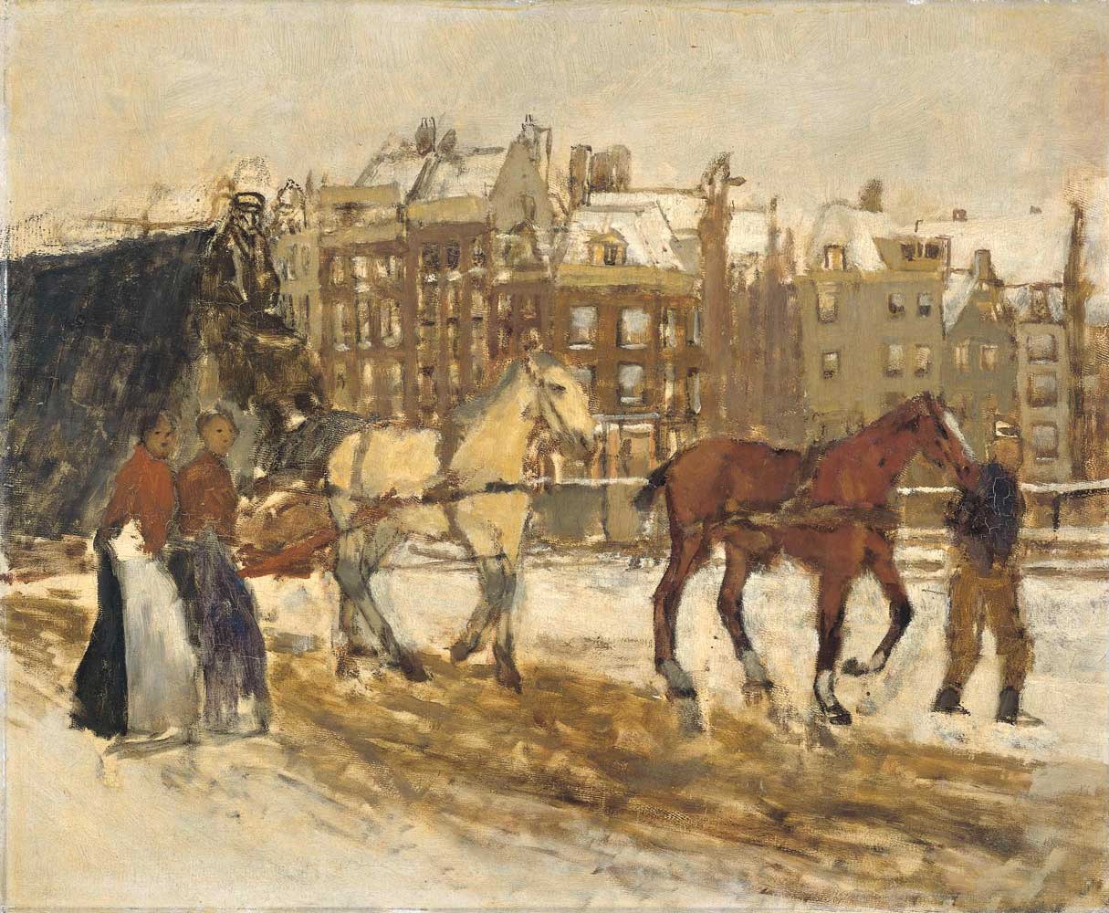 The Rokin, Amsterdam by George Hendrik Breitner 1867