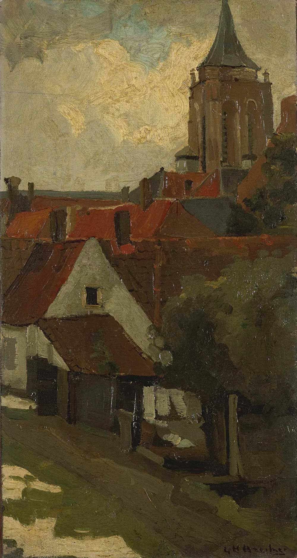 The Tower of Gorkum by George Hendrik Breitner 1880
