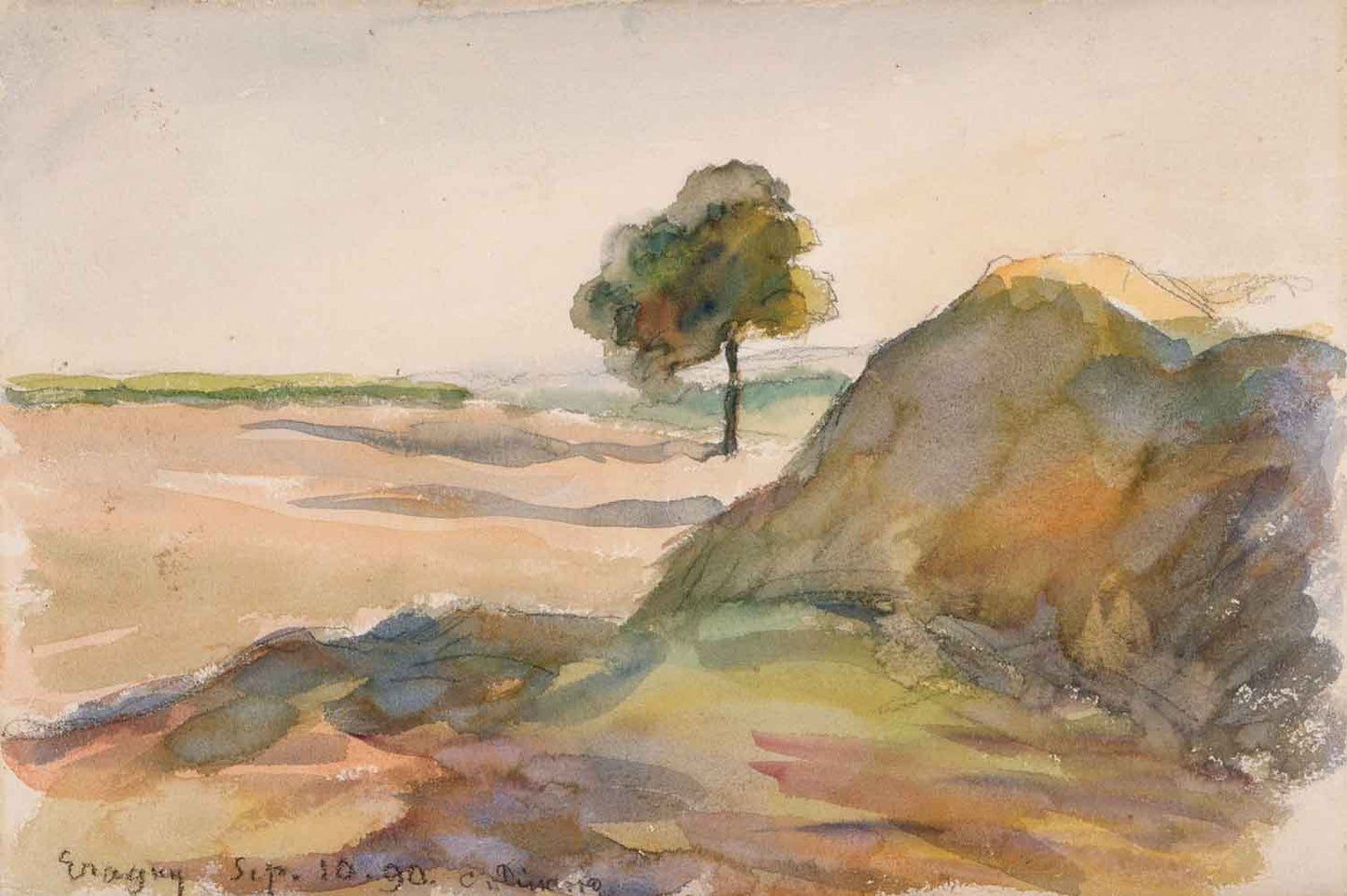 Paysage by Camille Pissarro 1890