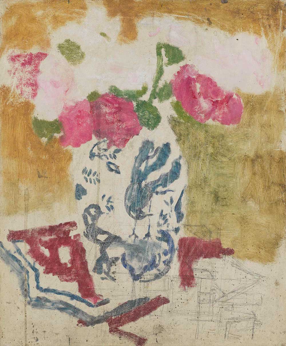 Vase with Pink Flowers by George Hendrik Breitner 1880