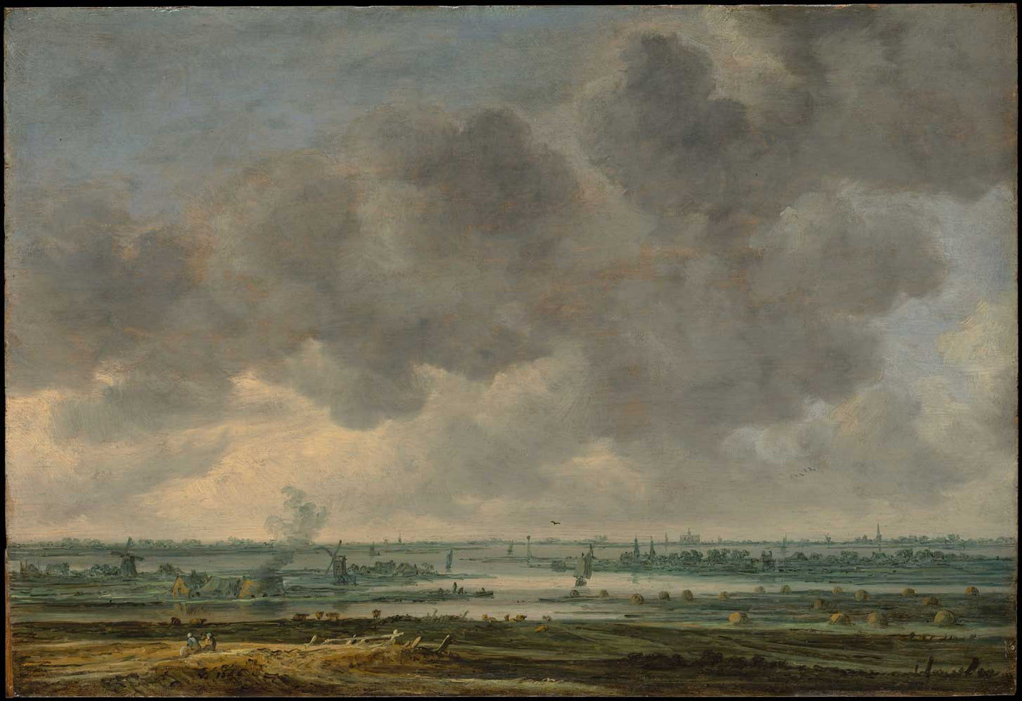 Seaside from beach by Jan van Goyen 1646