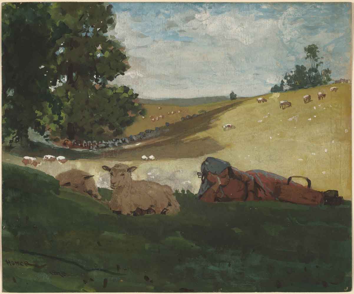 Warm Afternoon (Shepherdess) by Winslow Homer 1892