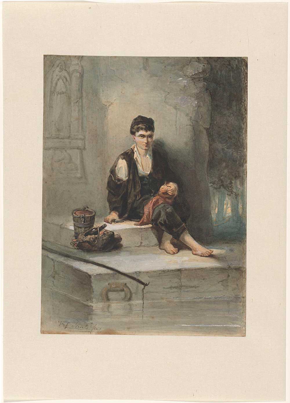 Portrait of a Poor Man by Jozef Israëls 1834