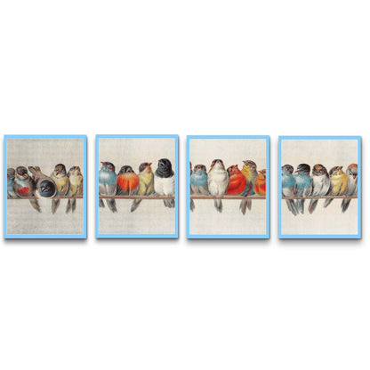 A Perch of Birds - Oriental