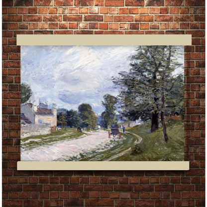 A Turn in the Road by Alfred Sisley 1875 | Hanging Canvas Art | Choice of Board Colors