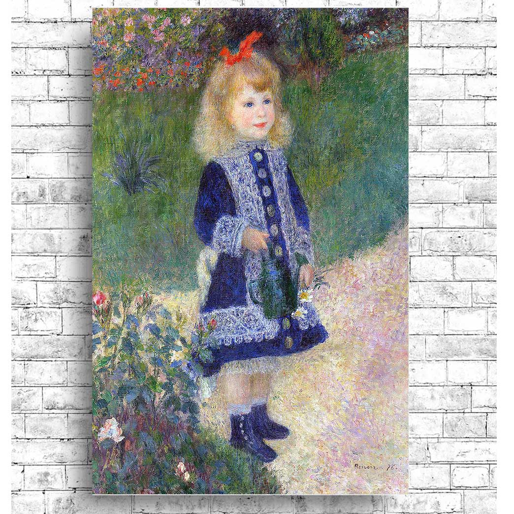 A Girl with a Watering Can by Pierre Renoir