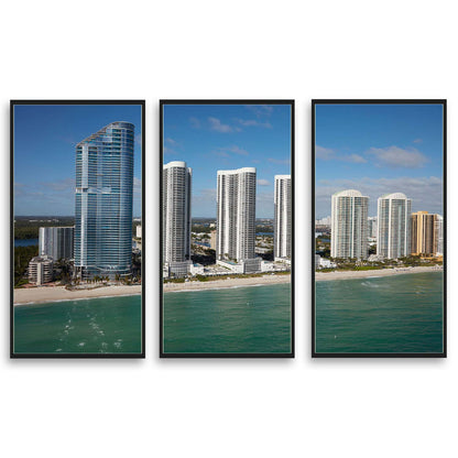 Aerial view of Miami Beach  | Choose Style | Size & Trim Color