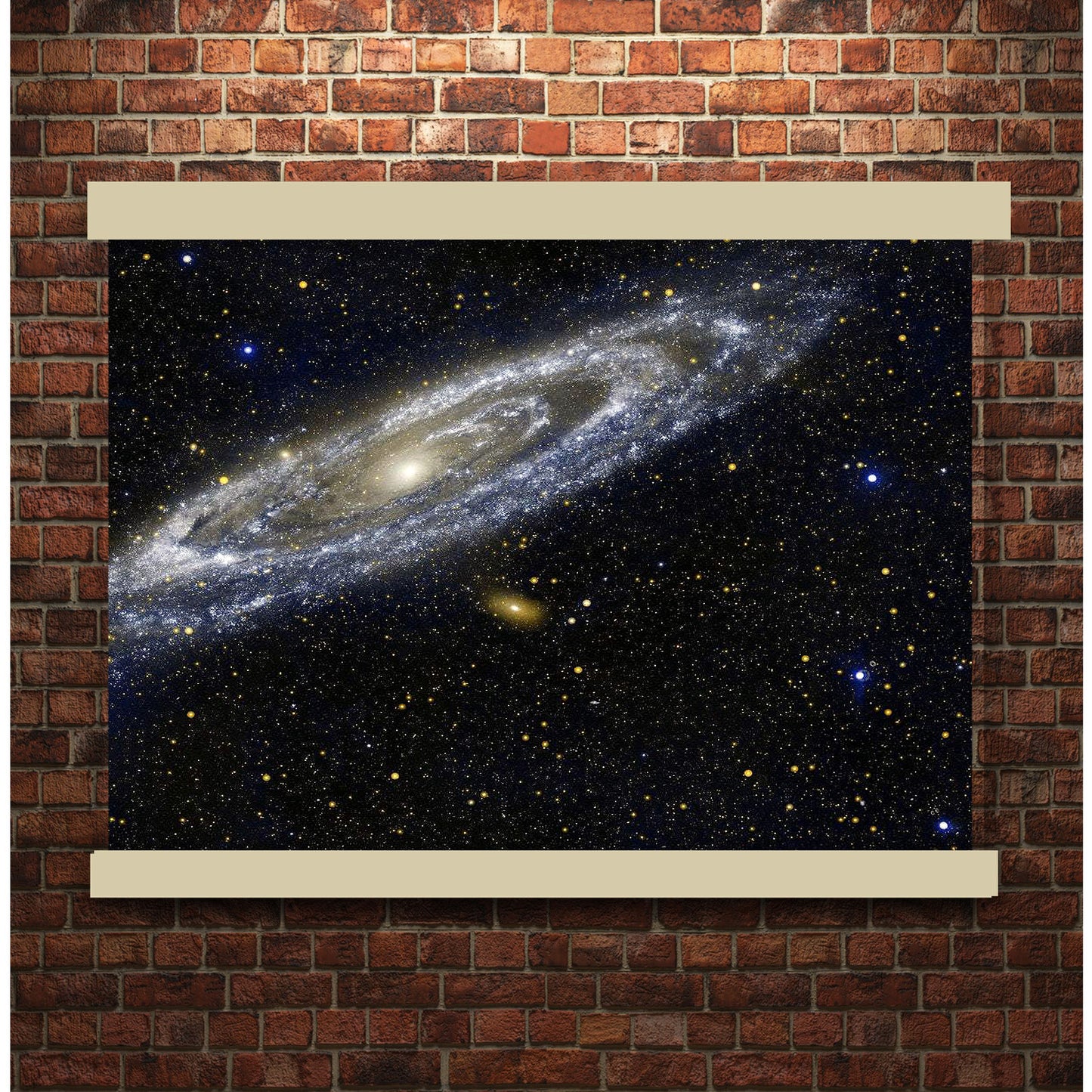Andromeda galaxy by NASA | Hanging Canvas Art | Choice of Board Colors
