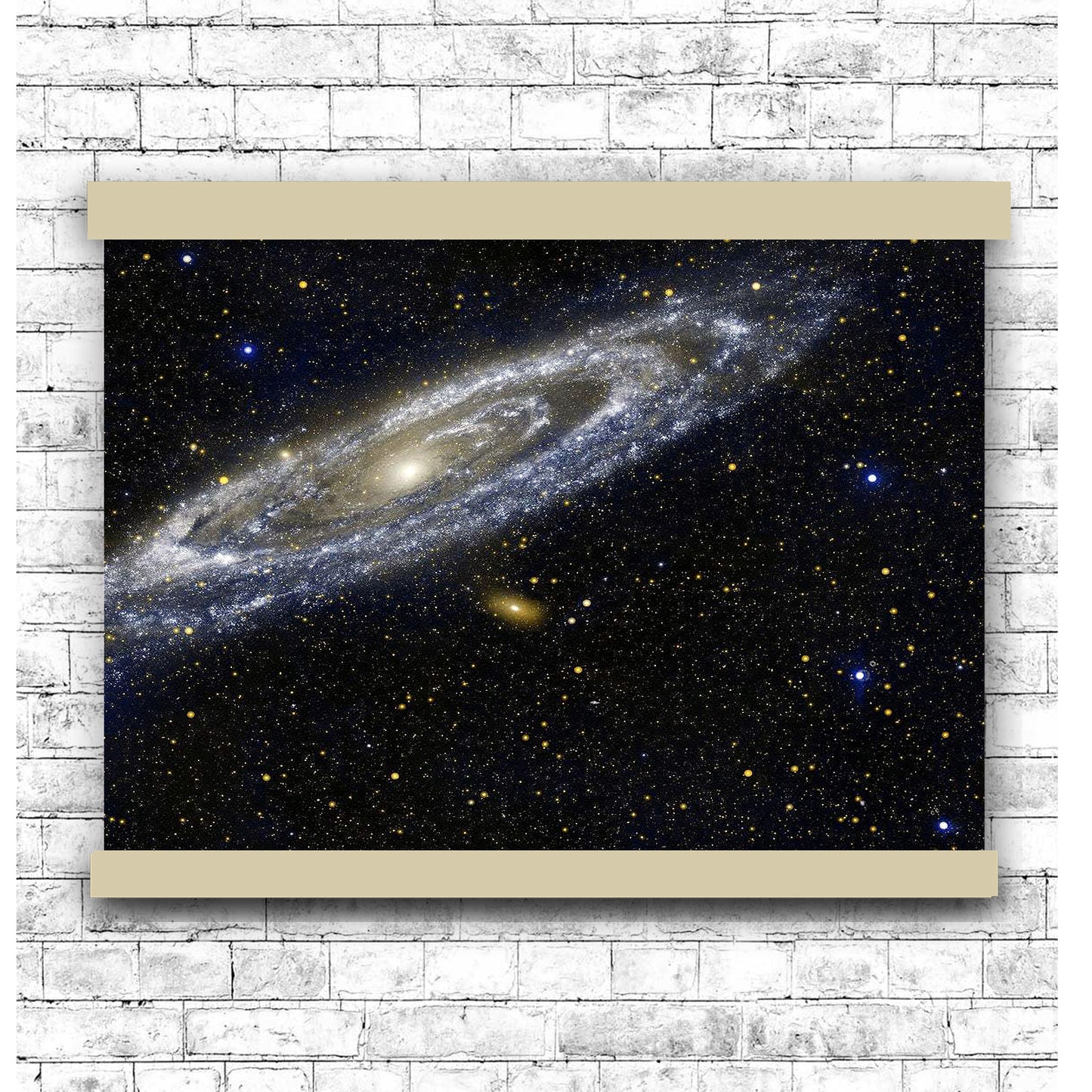 Andromeda galaxy by NASA | Hanging Canvas Art | Choice of Board Colors