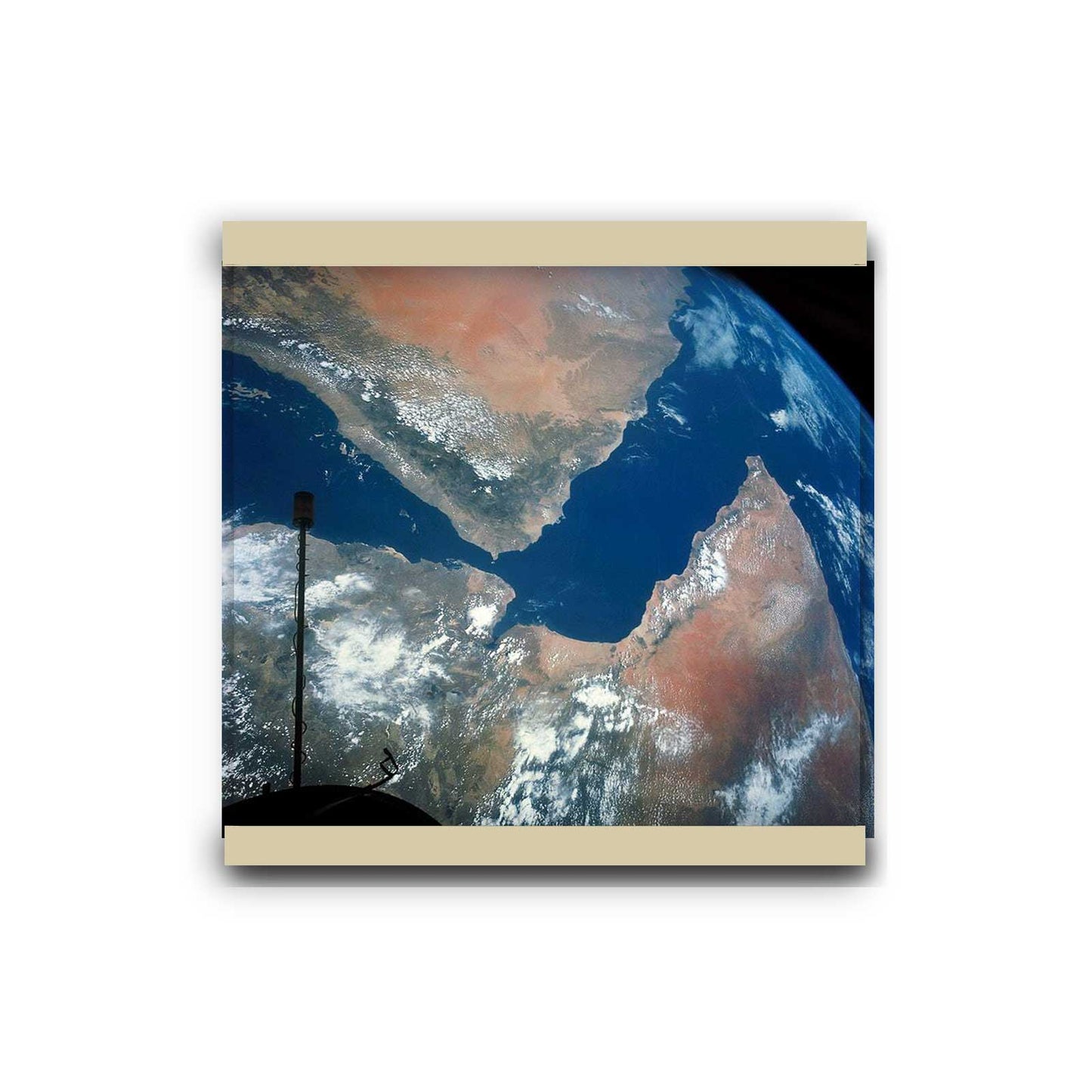 Arabian Peninsula as seen from space | Hanging Canvas Art | Choice of Board Colors