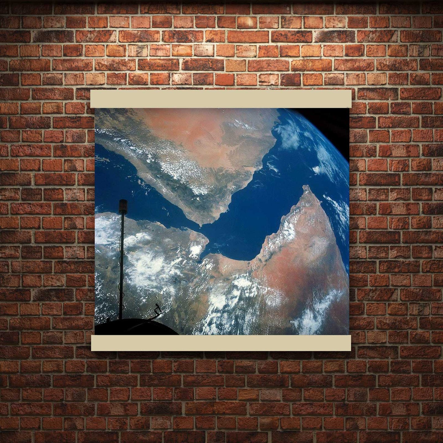 Arabian Peninsula as seen from space | Hanging Canvas Art | Choice of Board Colors