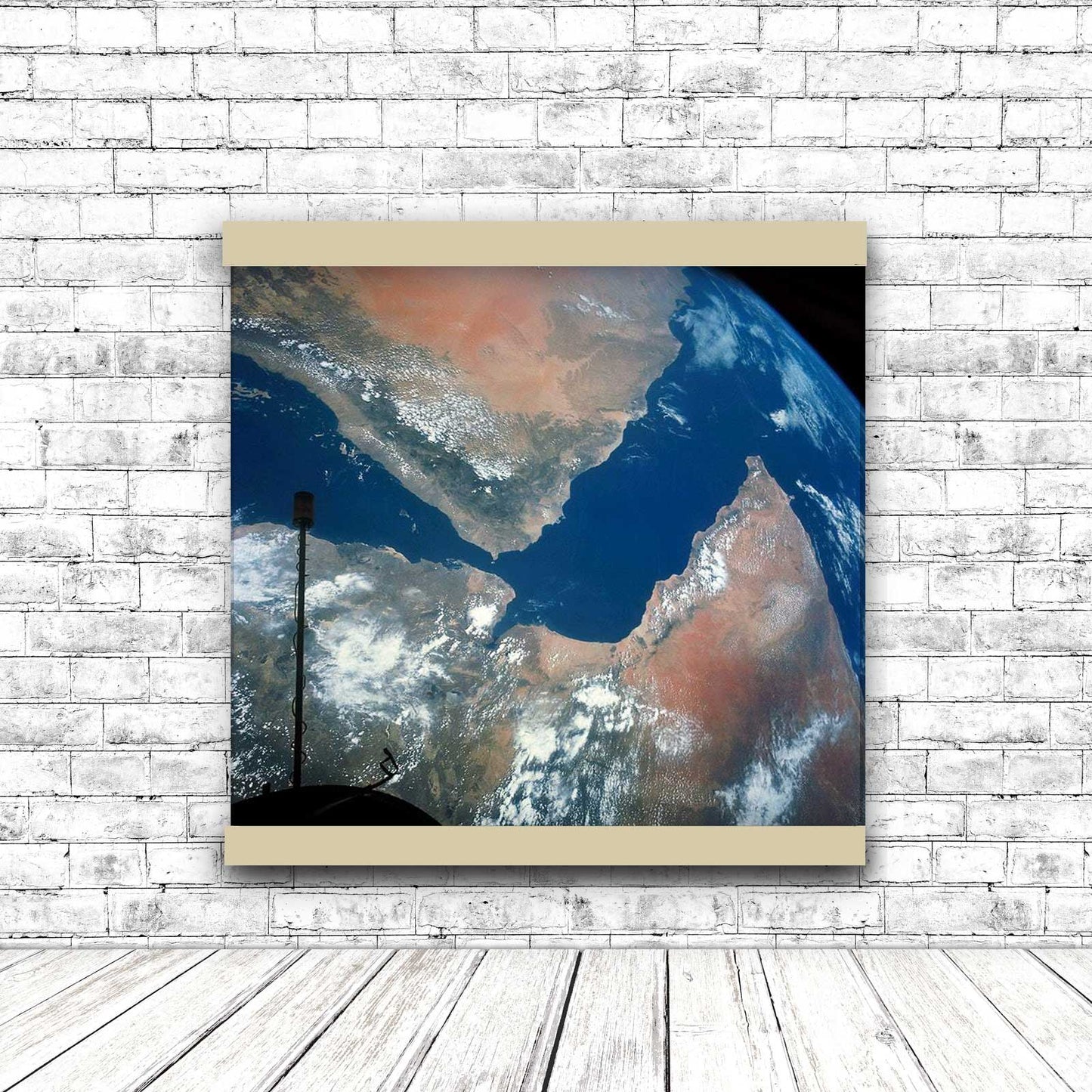 Arabian Peninsula as seen from space | Hanging Canvas Art | Choice of Board Colors