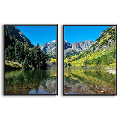 Autumnal view of Rocky Mountain  | Choose Style | Size & Trim Color