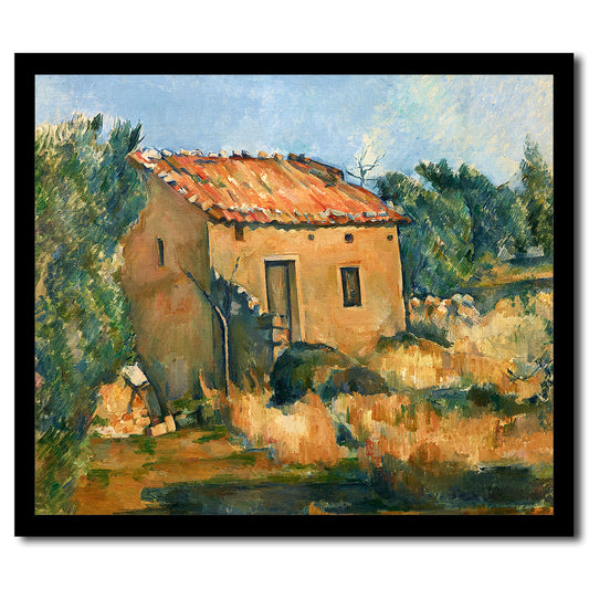 Abandoned House near Aix-en-Provence (1885–1887) by Paul Cezanne- Buy Print Only or Mounted with Choice of Accent Color