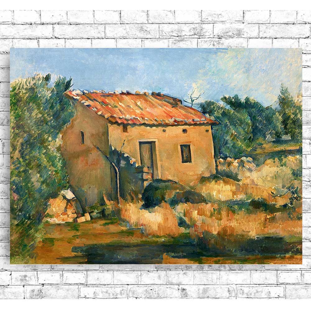 Abandoned House near Aix-en-Provence (1885–1887) by Paul Cezanne- Buy Print Only or Mounted with Choice of Accent Color