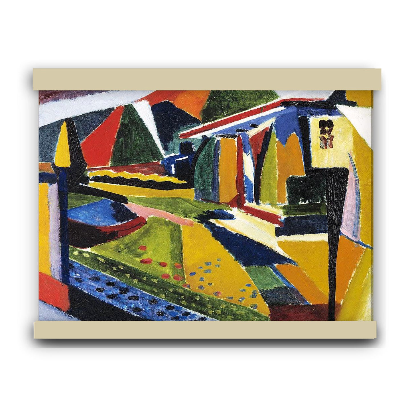Abstract Landscape by Henry Sayen | Hanging Canvas Art | Choice of Board Colors