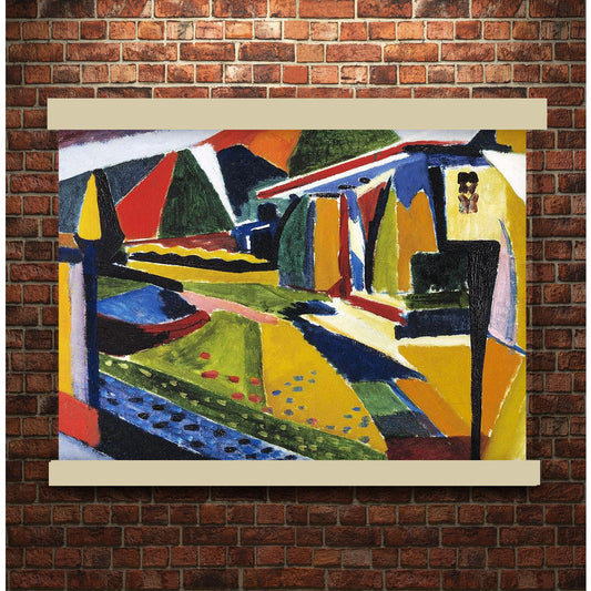 Abstract Landscape by Henry Sayen | Hanging Canvas Art | Choice of Board Colors