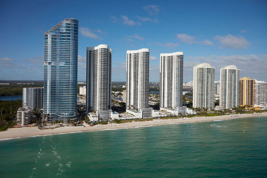 Aerial view of Miami Beach