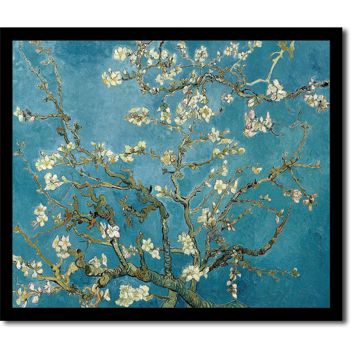 Almond Blossoms by Vincent van Gogh - Buy Print Only or Mounted with Choice of Accent Color