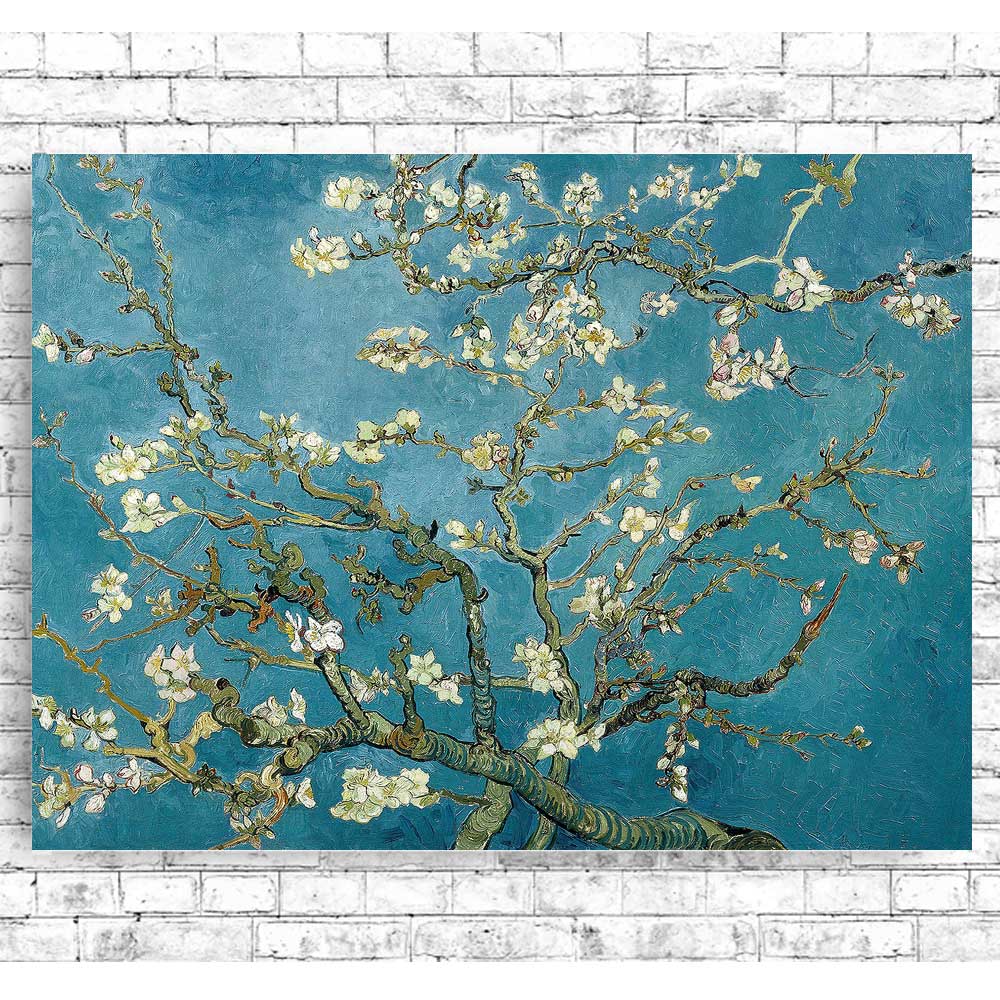 Almond Blossoms by Vincent van Gogh - Buy Print Only or Mounted with Choice of Accent Color