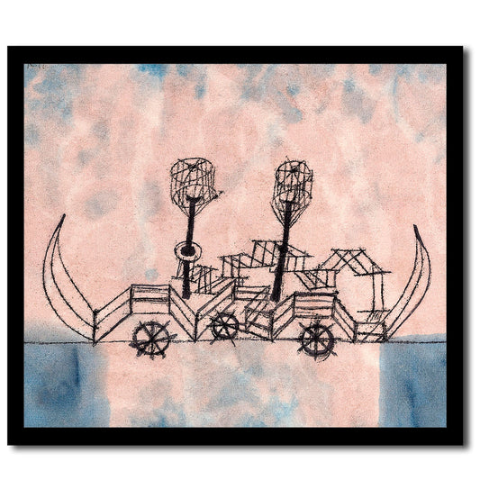 Alter Dampfer (Old Steamboat) (1922) by Paul Klee - Buy Print Only or Mounted with Choice of Accent Color
