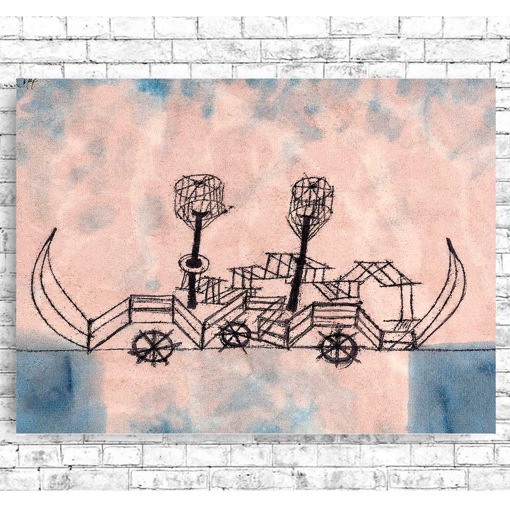 Alter Dampfer (Old Steamboat) (1922) by Paul Klee - Buy Print Only or Mounted with Choice of Accent Color