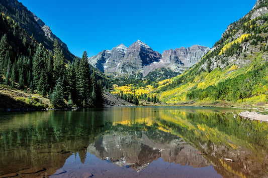 Autumnal view of Rocky Mountain