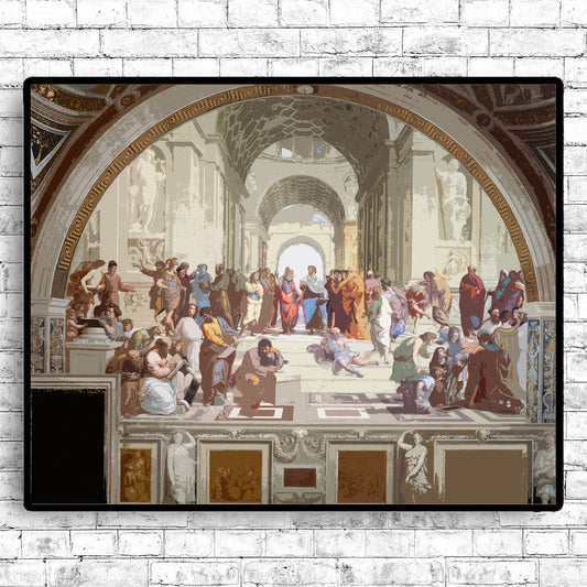 ZZ-The School of Athens by Raphael Urbino - Through Filters